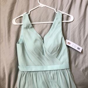 Long green formal dress